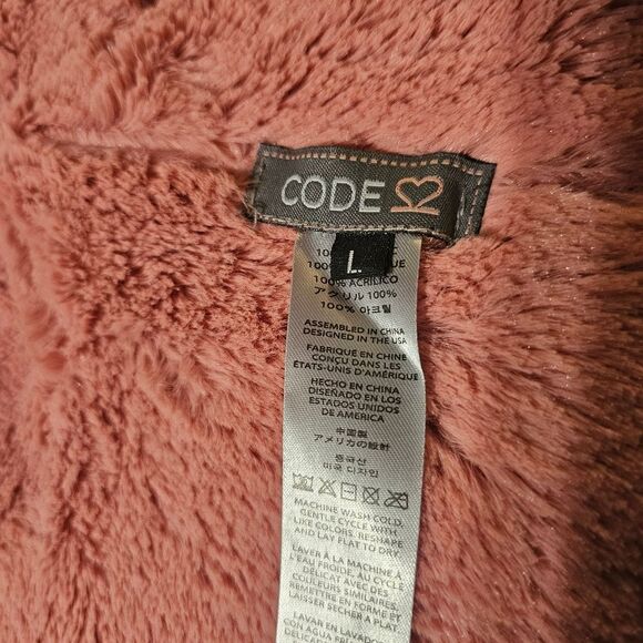 Juniors Faux Fur Vest - Pink - Picture 3 of 6